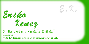 eniko kenez business card
